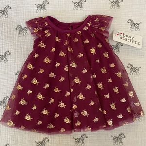 Pretty formal newborn onesie dress NWT